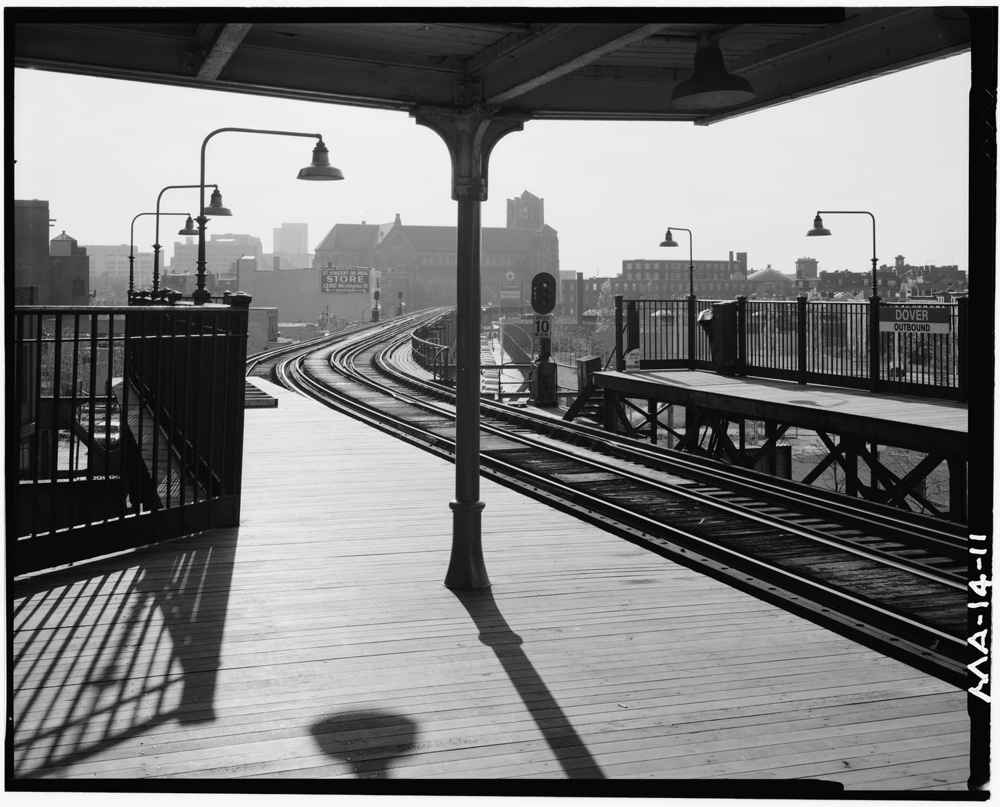 Dover Station Platform, Looking South, 1982