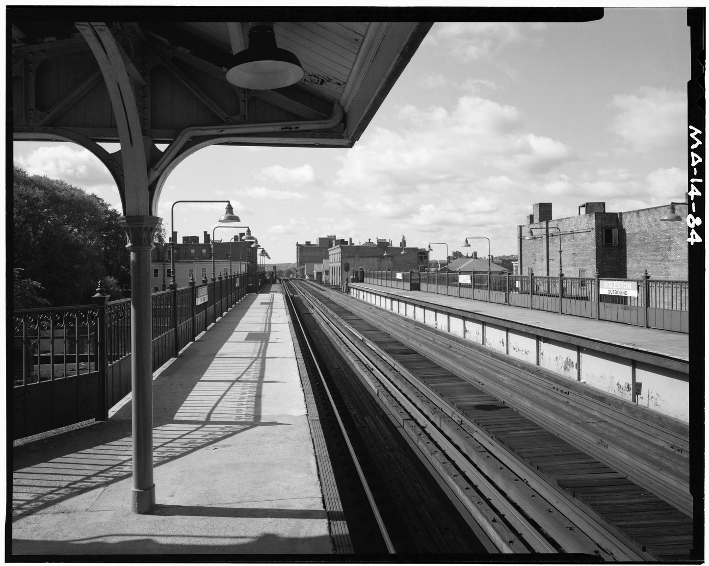 Egleston Square Station, Platform Level Looking South, 1982