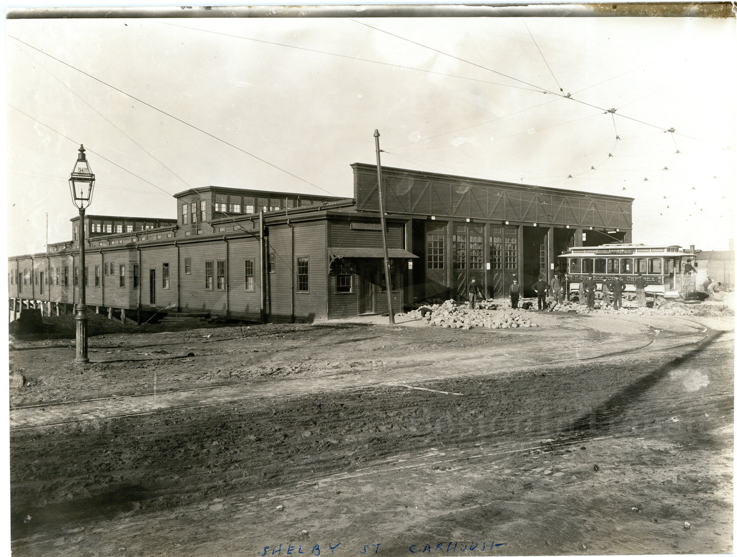 Eagle Street Car House, East Boston, Circa 1890