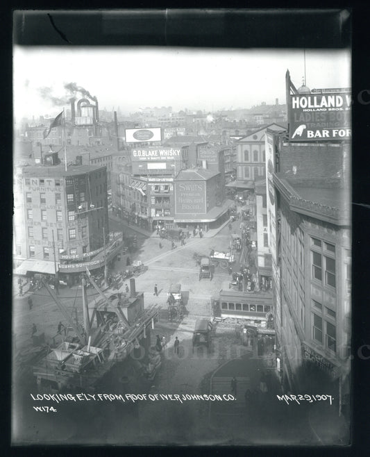 Adams Square Looking Easterly March 29, 1907