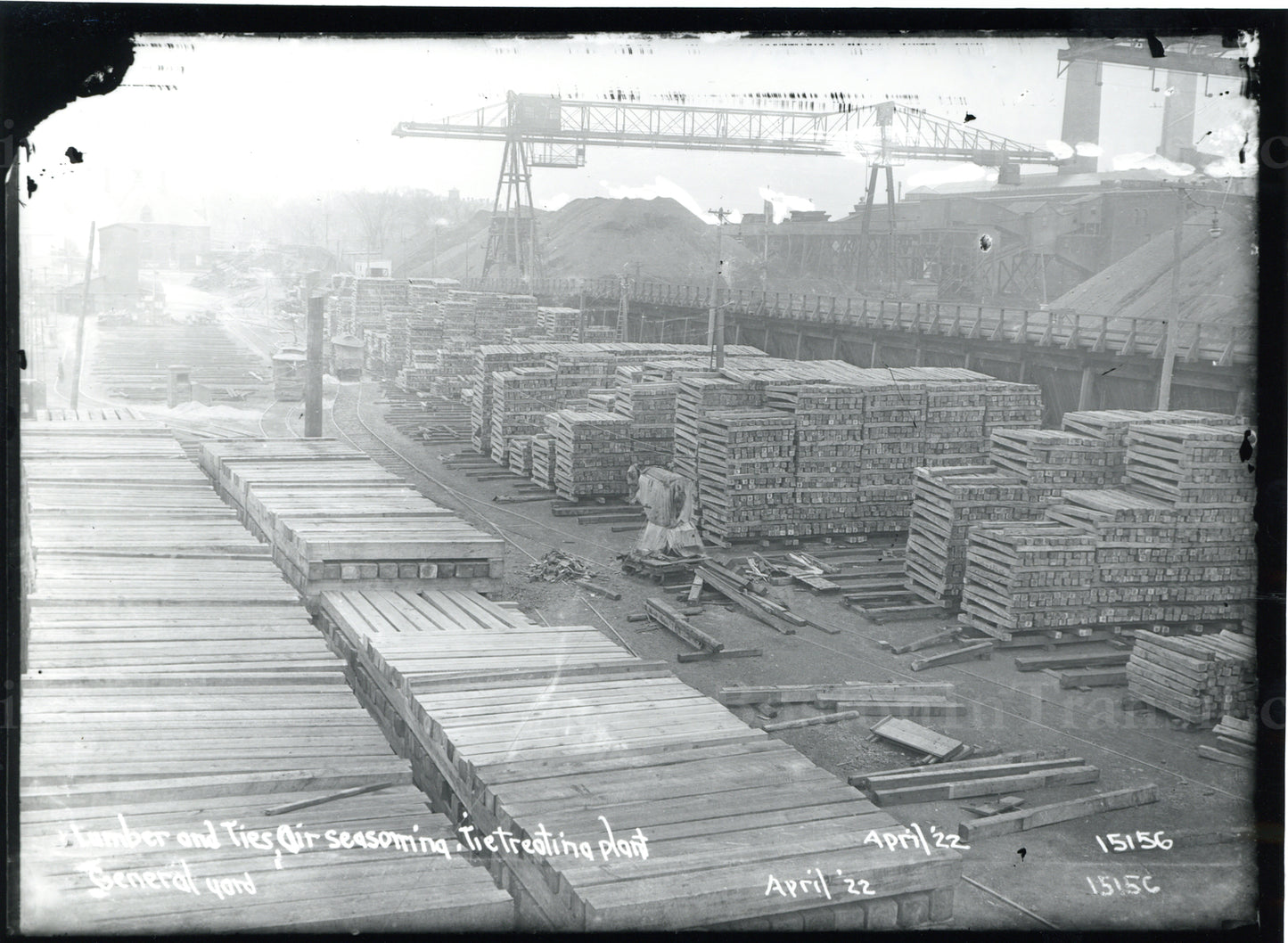 Street Railway Wood Tie Plant, April 1922