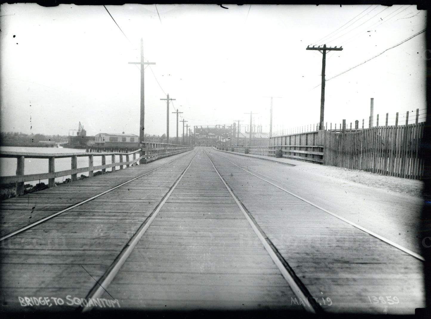 Bridge to Squantum, Quincy, Massachusetts May 7, 1919