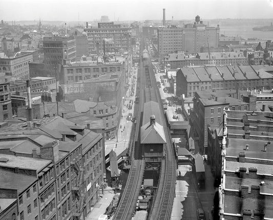 Atlantic Avenue Elevated from Above 1932