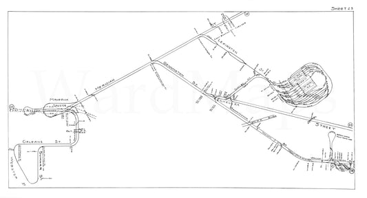Boston Elevated Railway Co. Track Plans 1946 Plate 23: East Boston