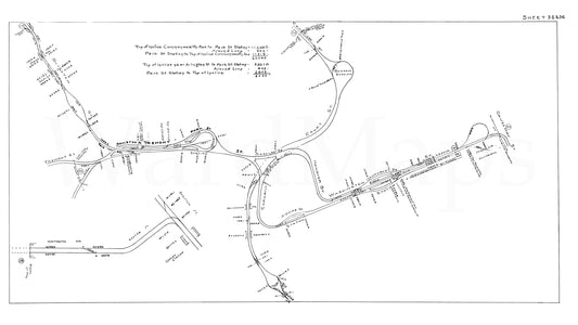 Boston Elevated Railway Co. Track Plans 1946 Plate 35-36: Boston - Scollay Square, Tremont Street Subway