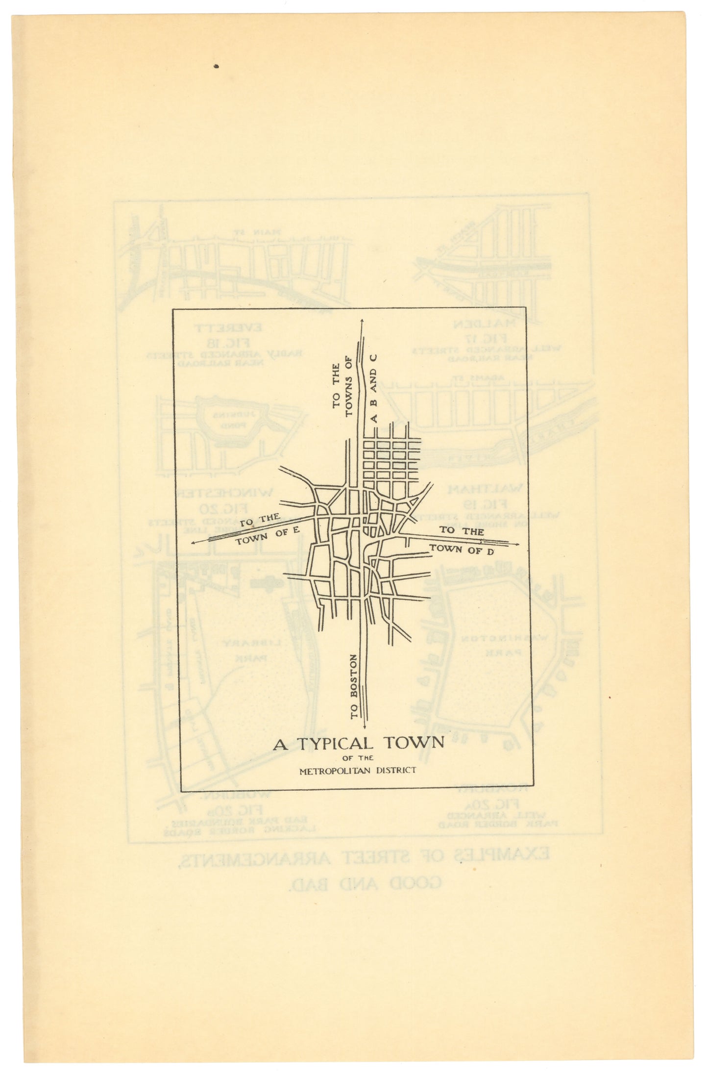 A Typical Town of the Metropolitan District, Massachusetts 1909