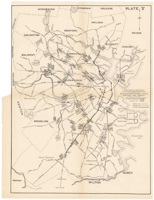 Plate 005: Boston Elevated Railway Co. Surface Line Traffic 1926