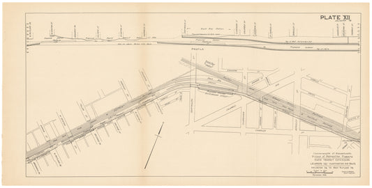Plate 012: Proposed Huntington Avenue Rapid Transit Extension 1926