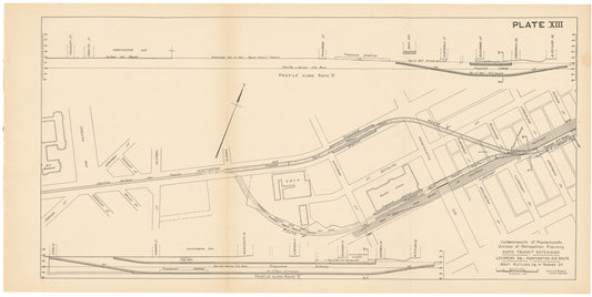 Plate 013: Proposed Huntington Avenue Rapid Transit Extension 1926