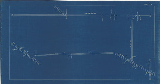Boston Elevated Railway Co. Track Plans 1936 Plate 19: Somerville