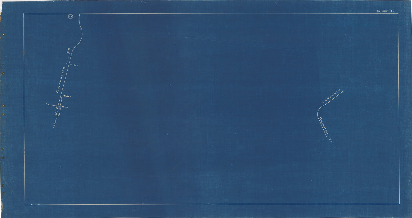 Boston Elevated Railway Co. Track Plans 1936 Plate 27: Boston