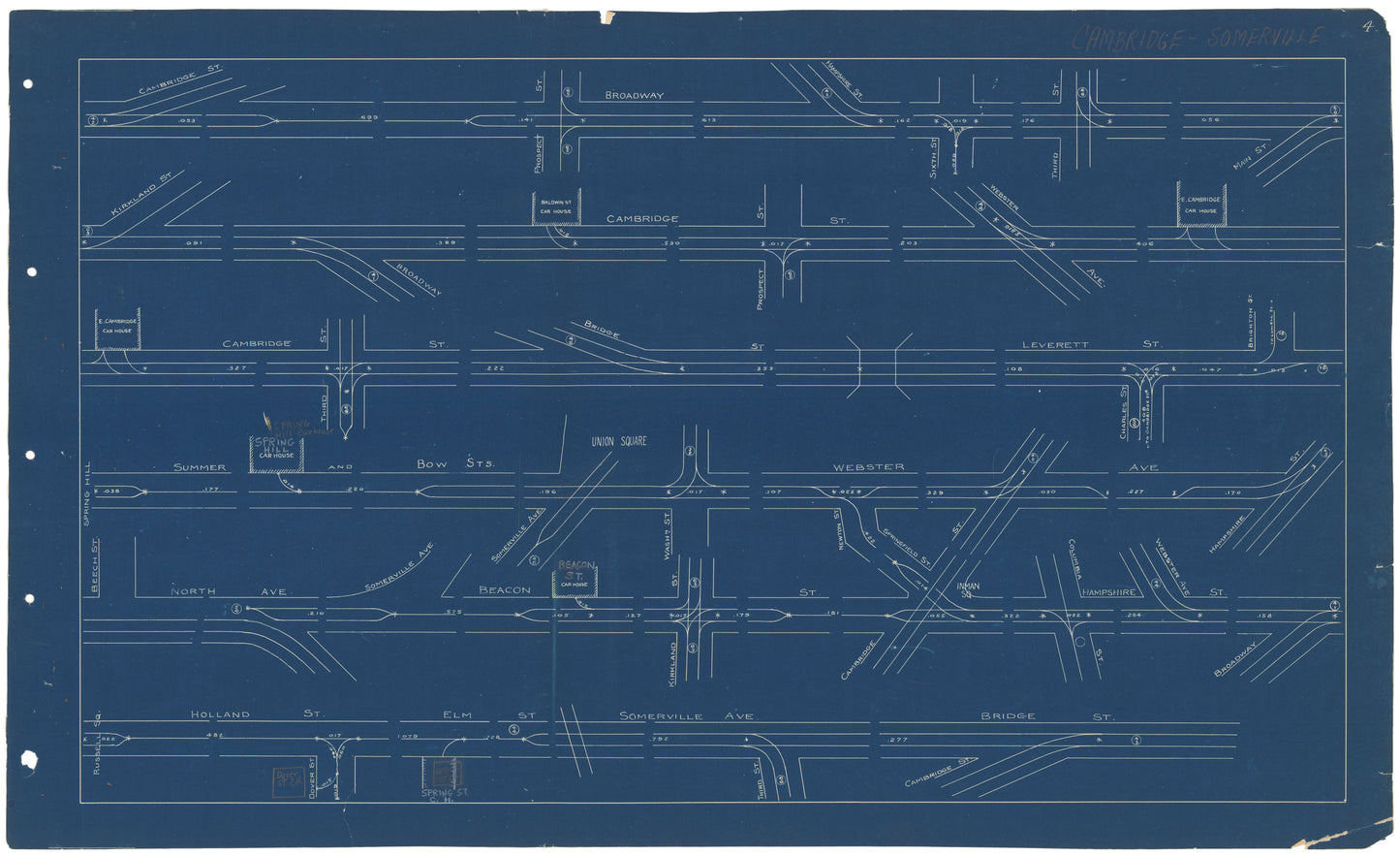 West End Street Railway Co. Track Plans 1892 Plate 04