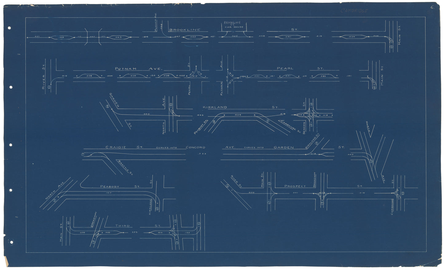 West End Street Railway Co. Track Plans 1892 Plate 06