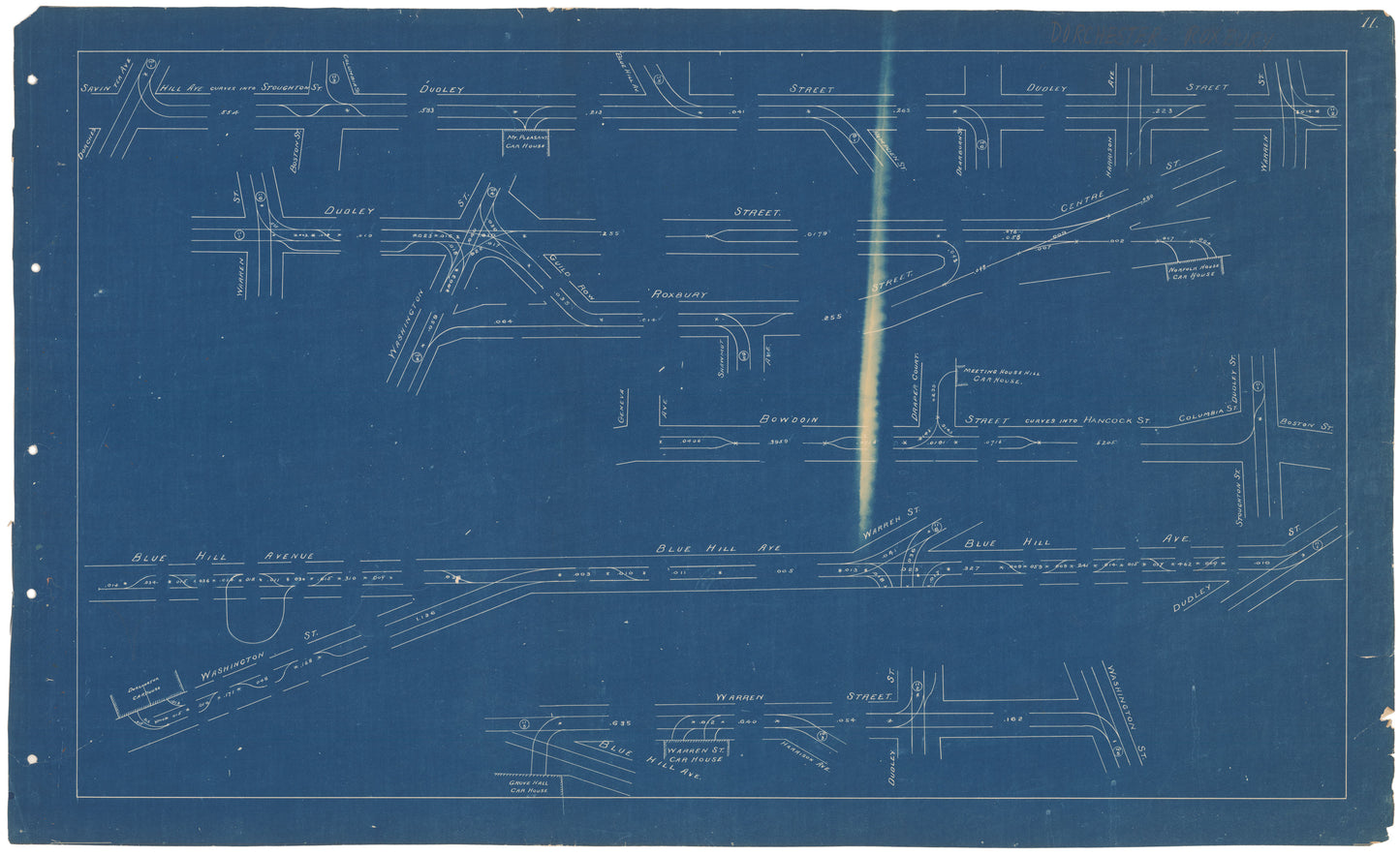 West End Street Railway Co. Track Plans 1892 Plate 11