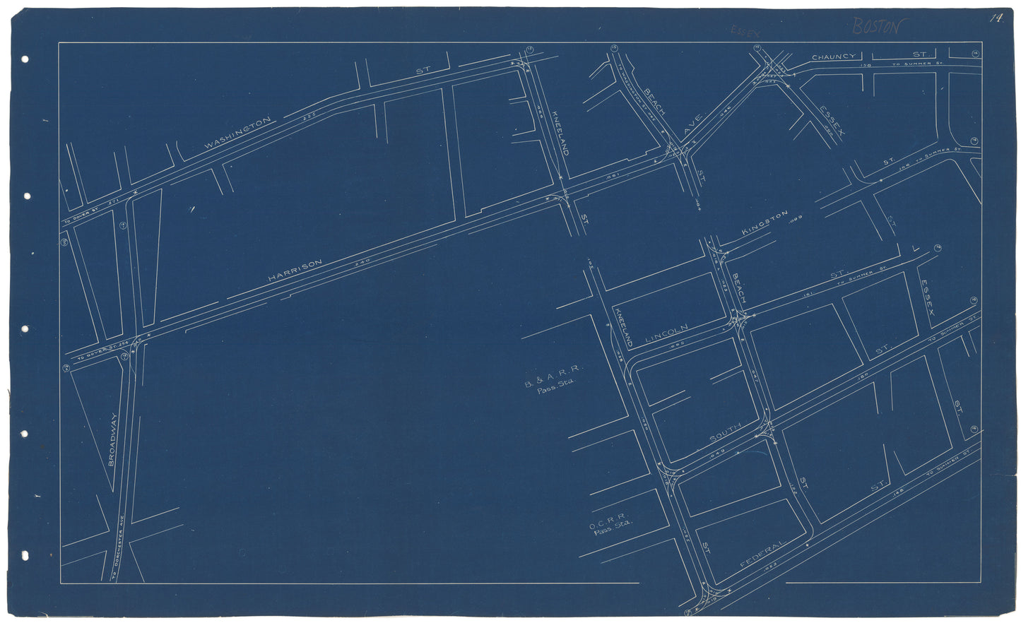 West End Street Railway Co. Track Plans 1892 Plate 14