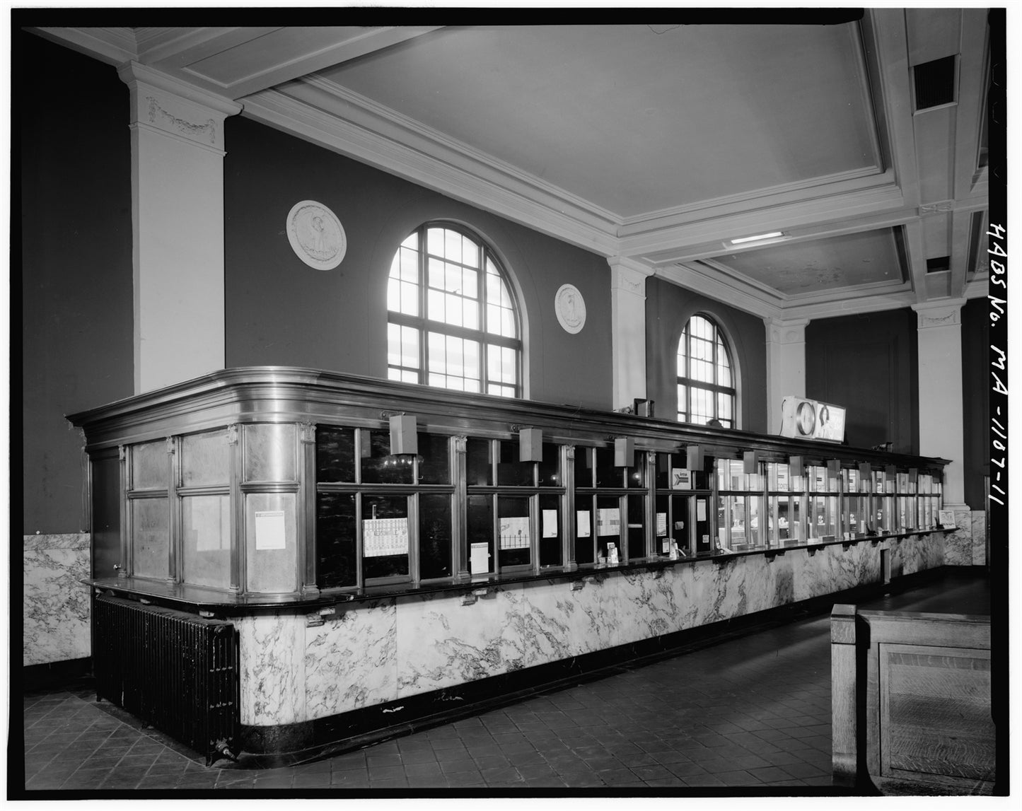 Back Bay Station Ticket Windows, Boston, Massachusetts, October 1979