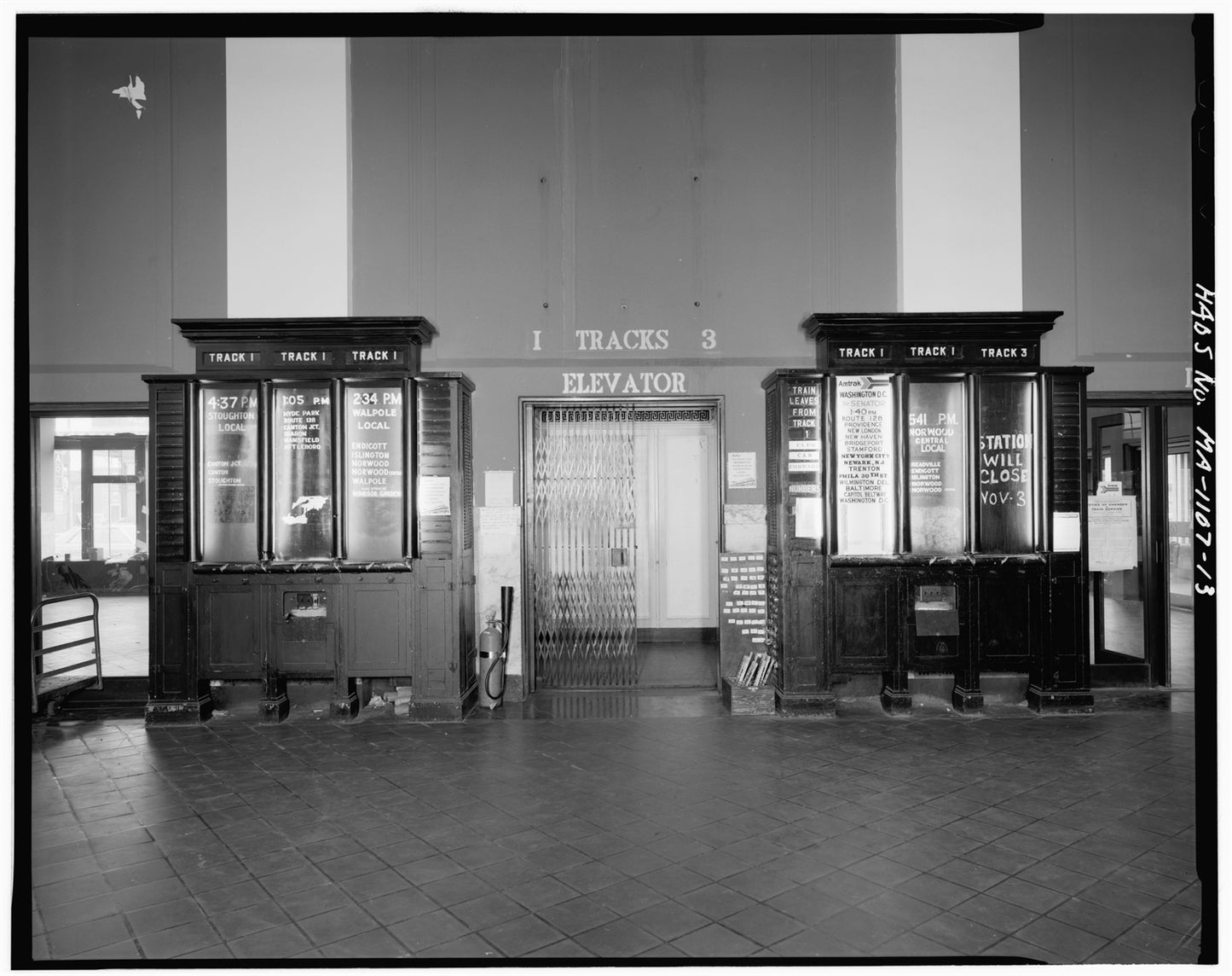 Back Bay Station Track 3 Entrance, Boston, Massachusetts, October 1979