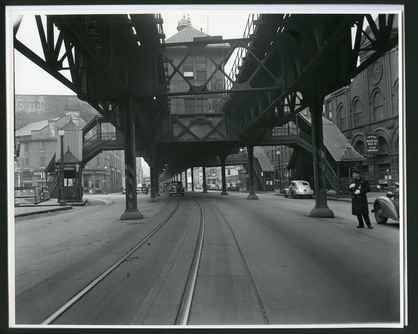 Rowe's Wharf Station from Atlantic Avenue Circa Early 1942