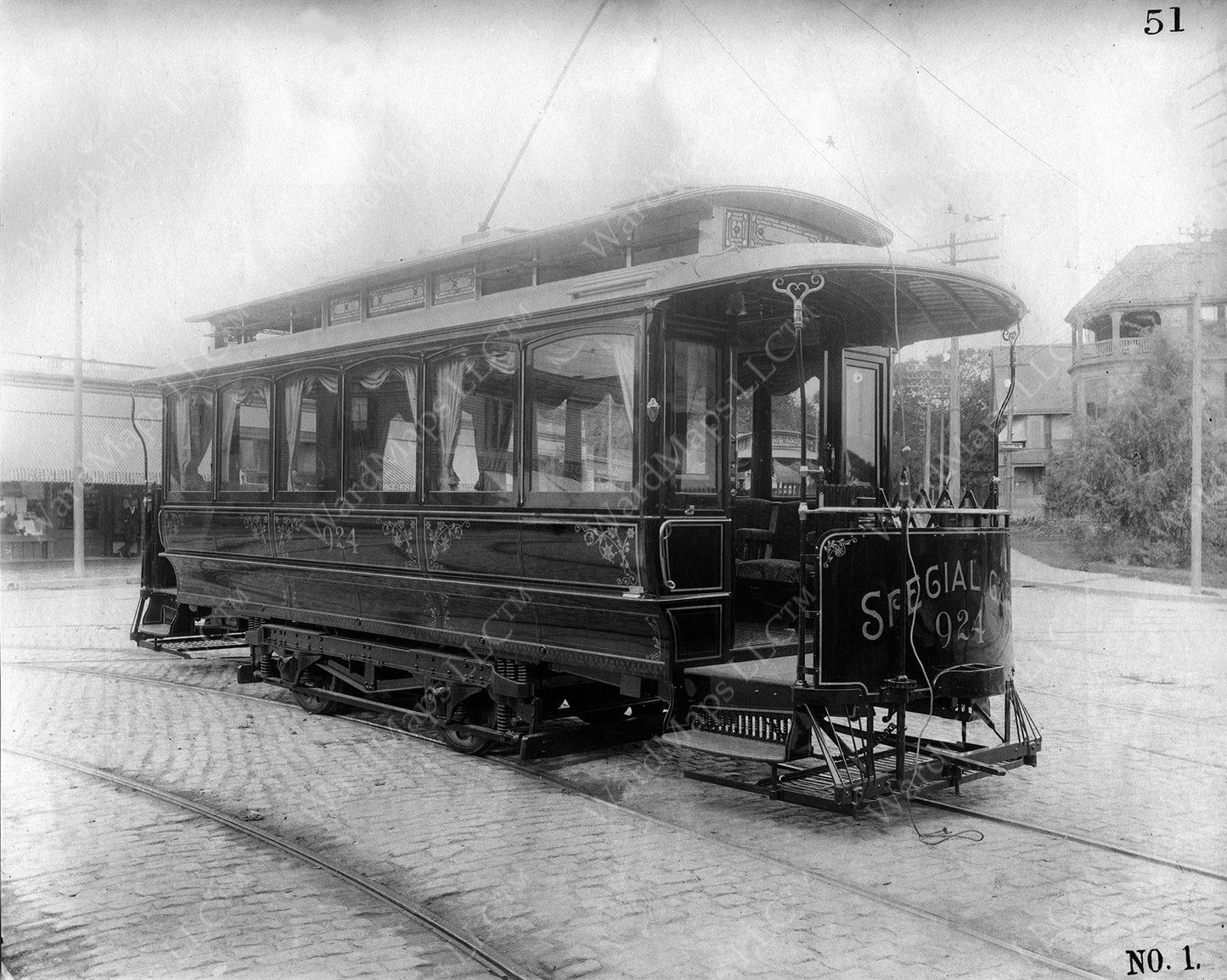 West End Street Railway Co. Parlor Car #924 1896