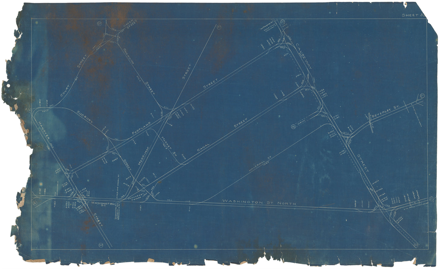 Boston Elevated Railway Co. Track Plans 1908 Plate 33