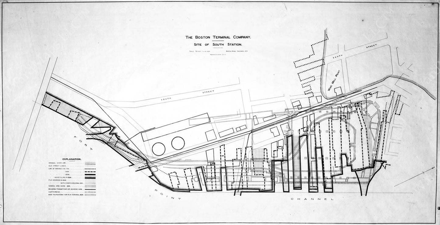 Layers at South Station Site, Boston, Massachusetts 1899