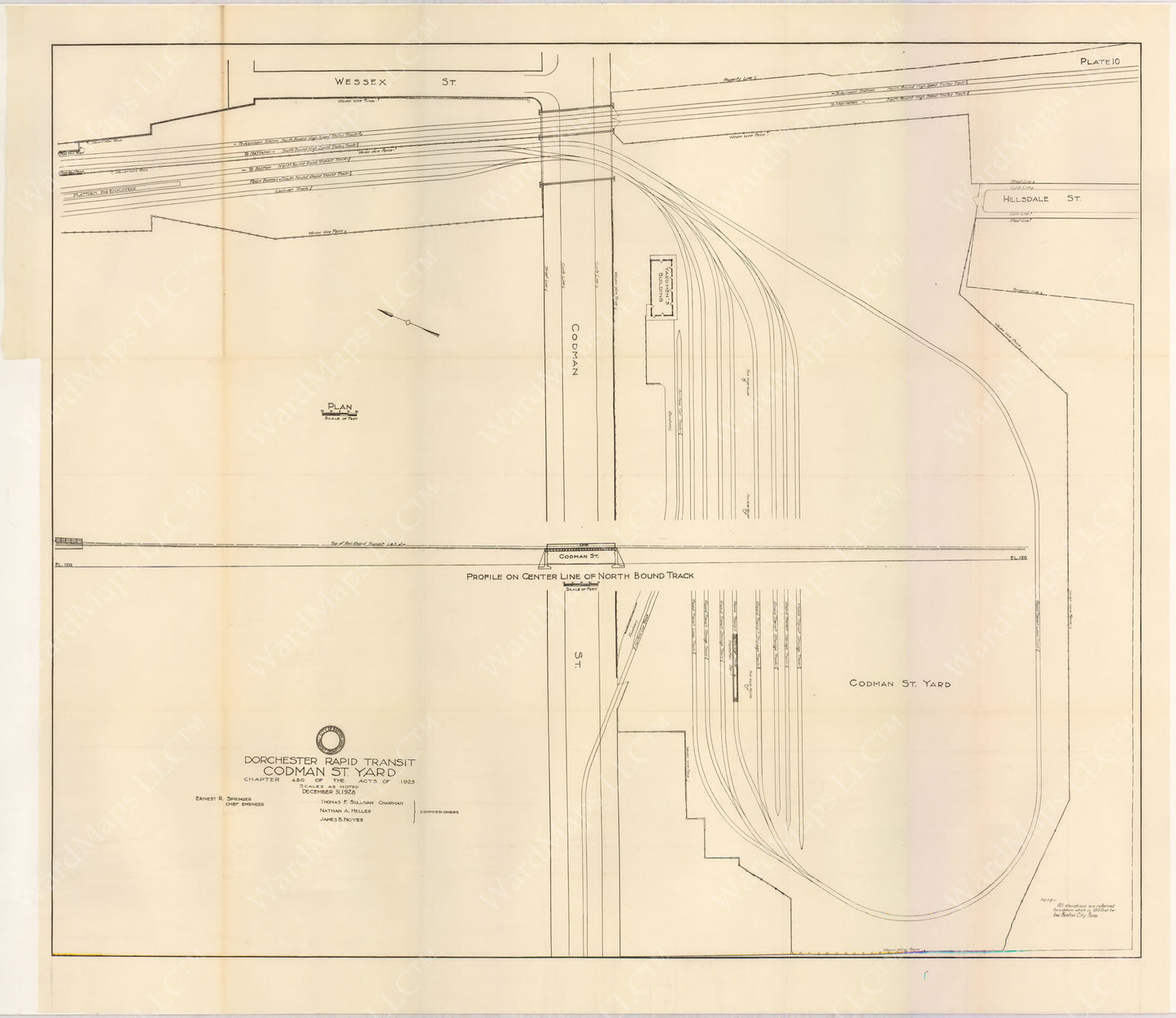 BTD Annual Report 1928 Plate 10: Codman Street Yard