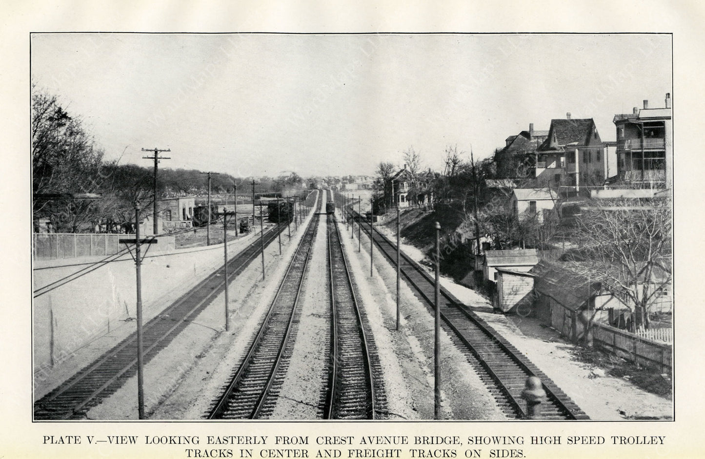 BTD Annual Report 1929 Plate 05: View from Crest Avenue (Medway Street) Bridge