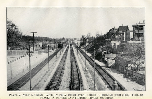 BTD Annual Report 1929 Plate 05: View from Crest Avenue (Medway Street) Bridge