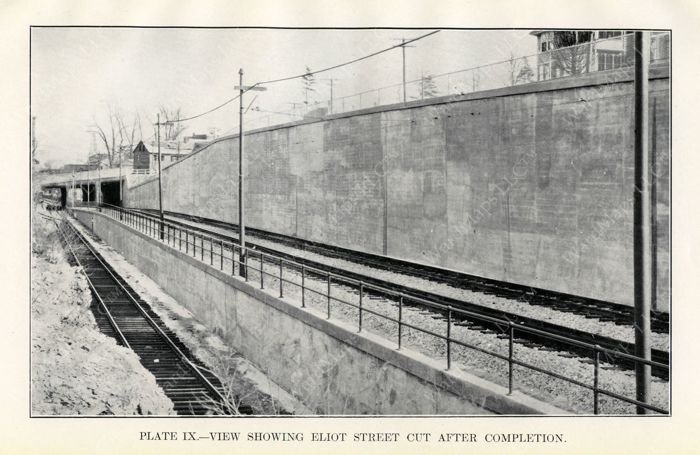 BTD Annual Report 1929 Plate 09: Eliot Street Cut
