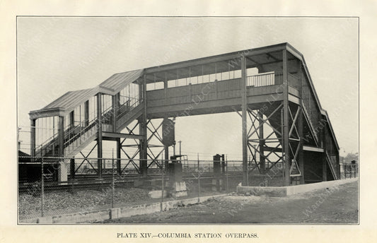 BTD Annual Report 1929 Plate 14: Columbia Station Overpass