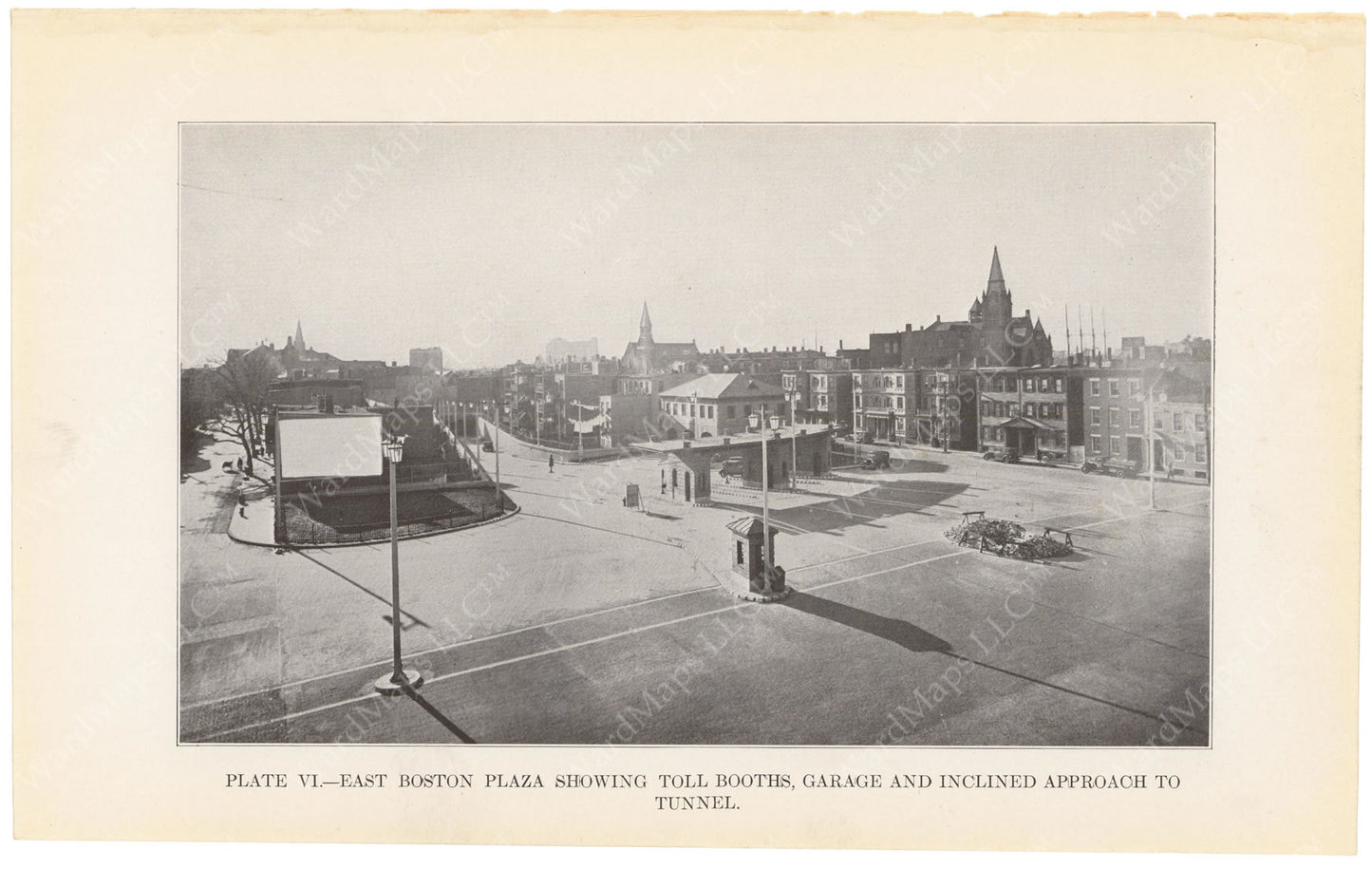 BTD Annual Report 1934 Plate 06: Sumner Tunnel East Boston Entrance