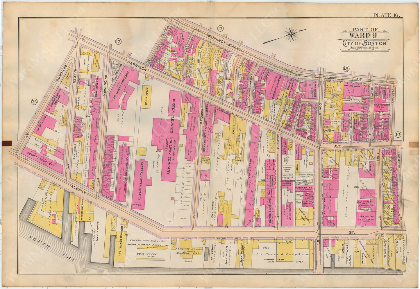 Boston, Massachusetts 1898 Plate 16