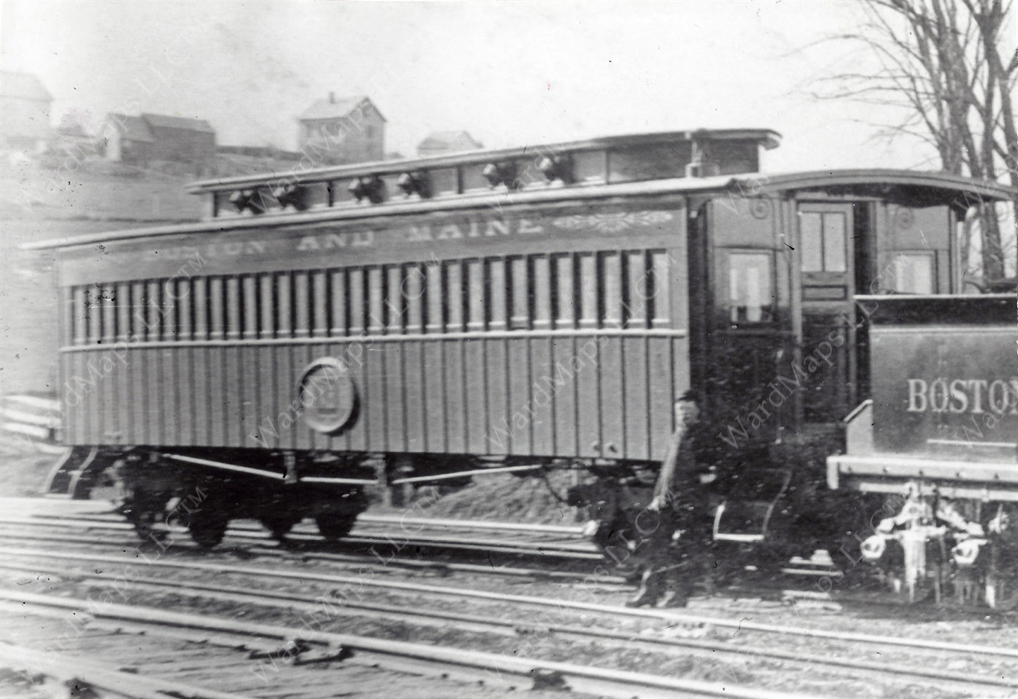 Boston & Maine Box Coach Early 1860s