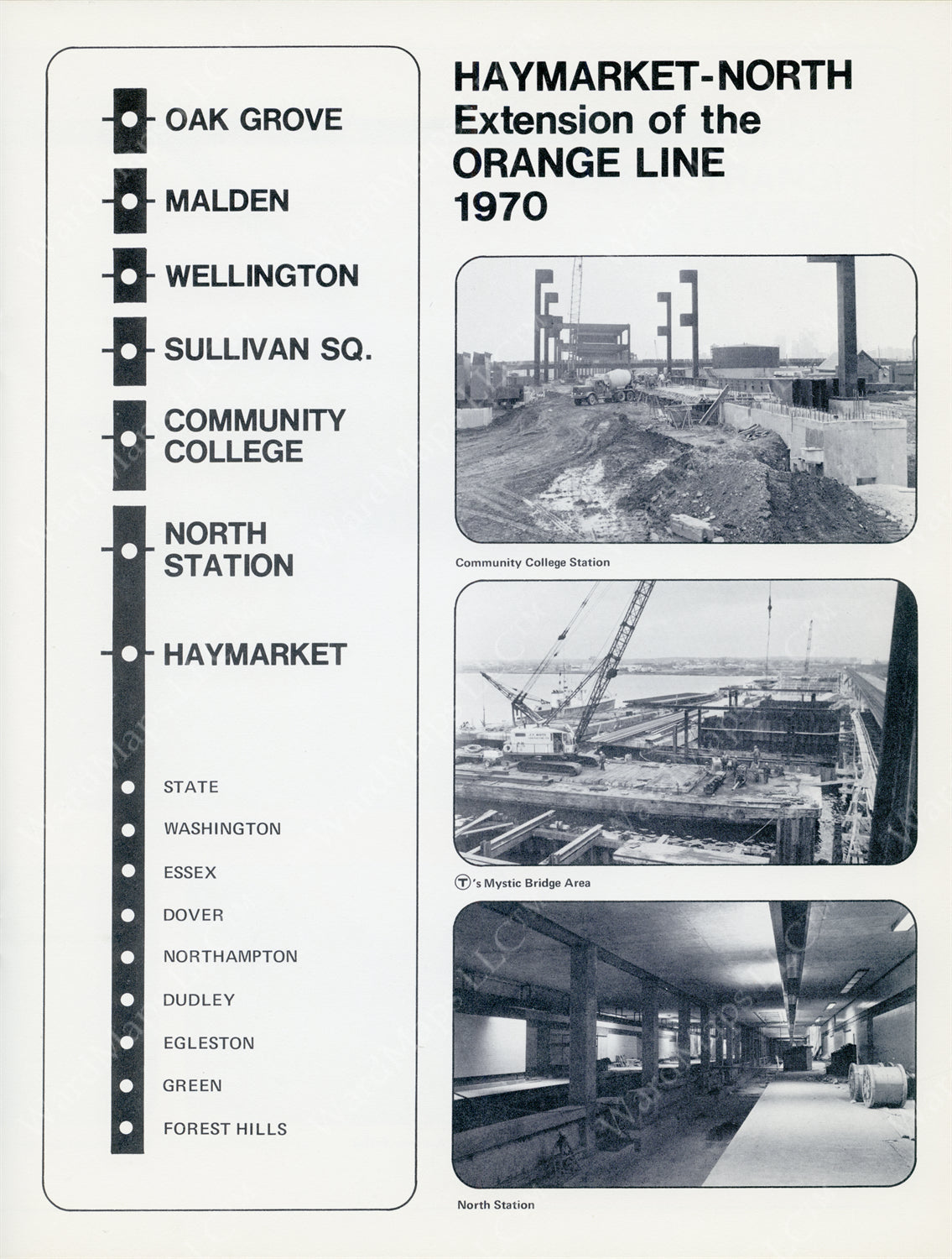 Building the Haymarket Extension 1970