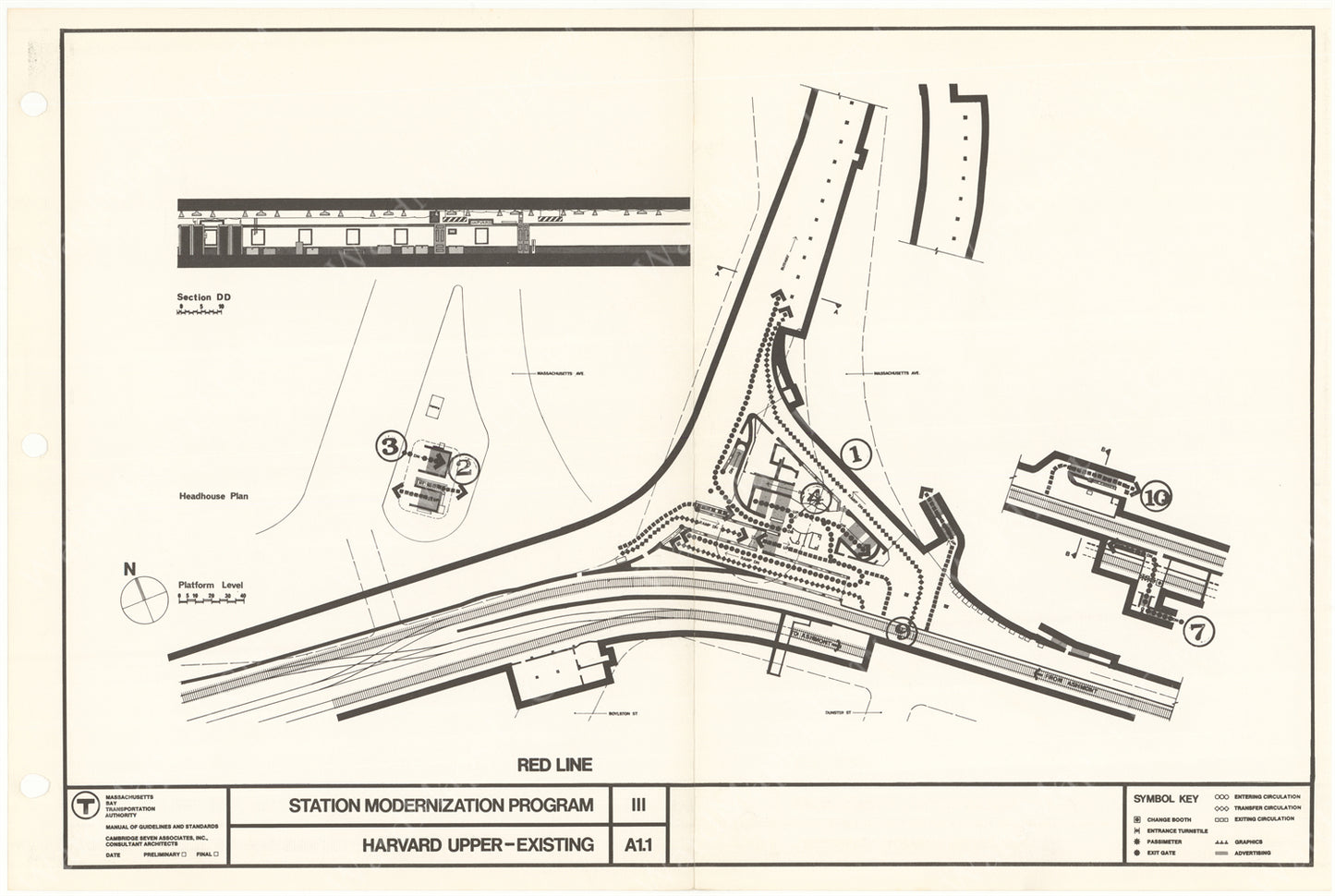 Preparing to Improve Harvard Station 1966 (Existing)