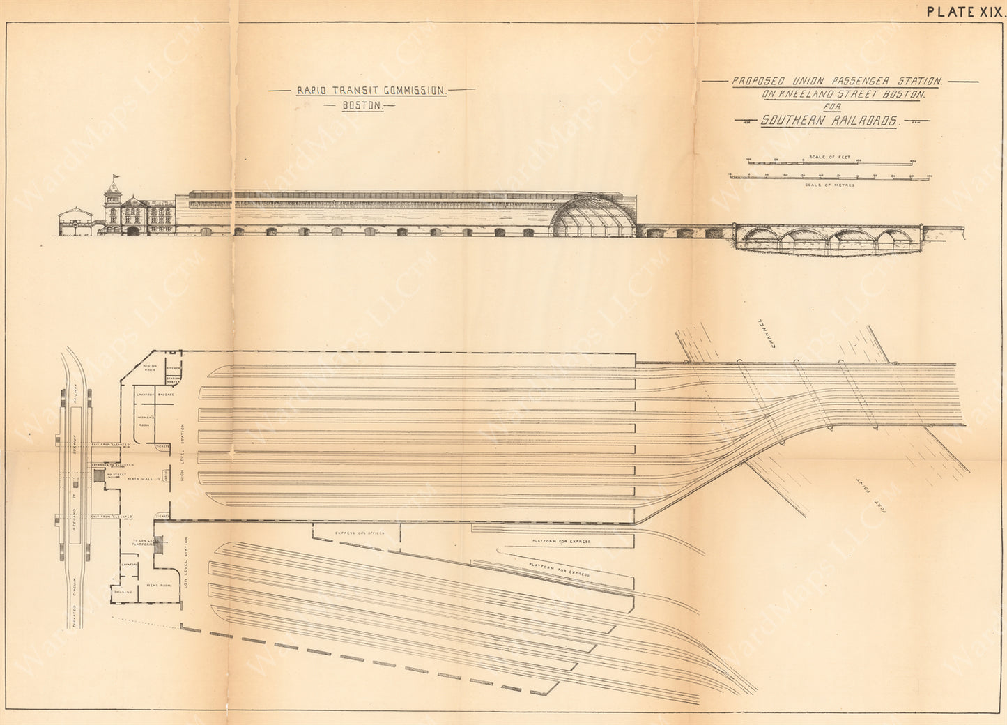 Proposed South Union Station, Boston, Massachusetts 1892