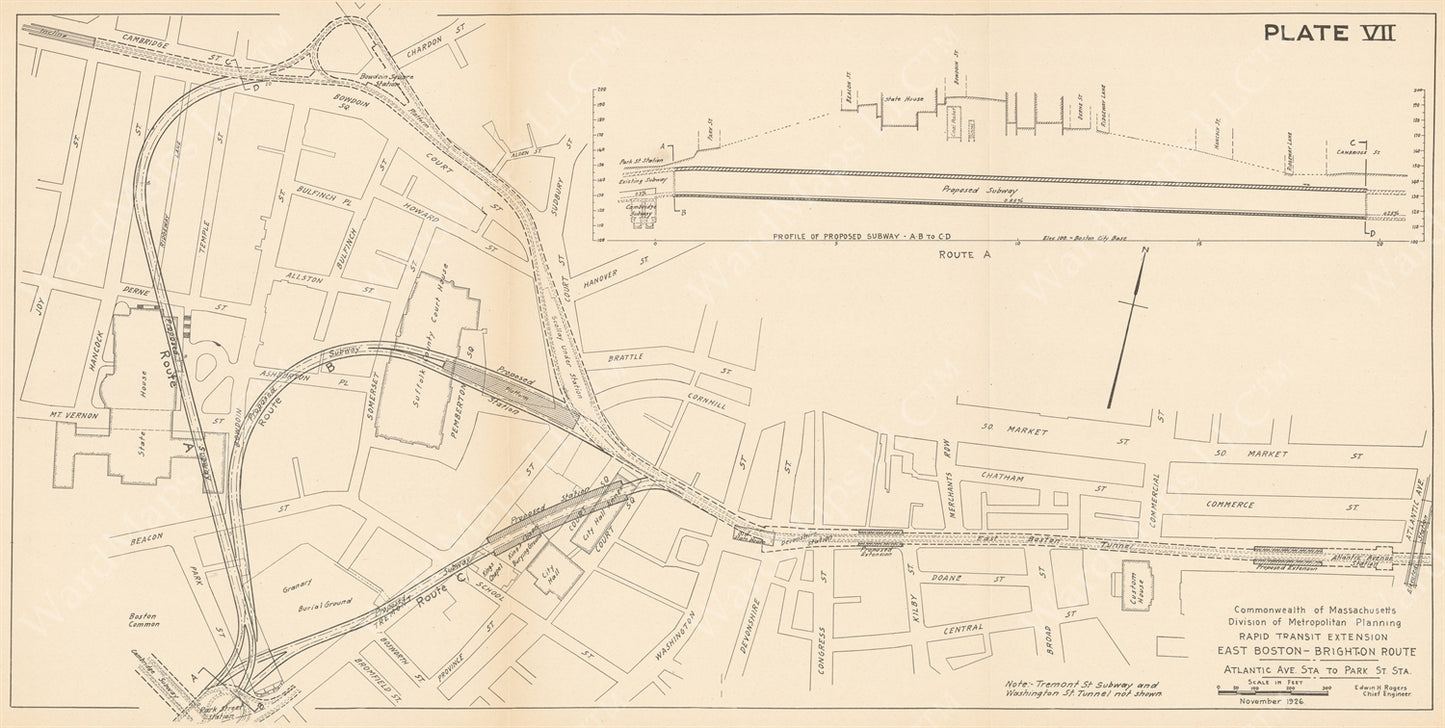 From East Boston to Brighton 1926