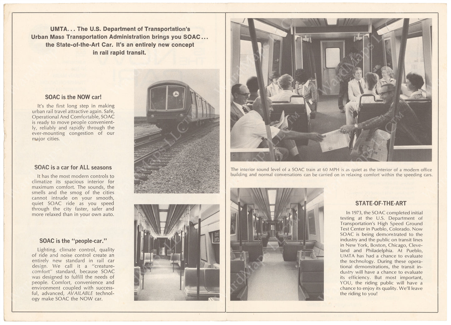 “SOAC is the Now Car!” Brochure (Side B) 1974