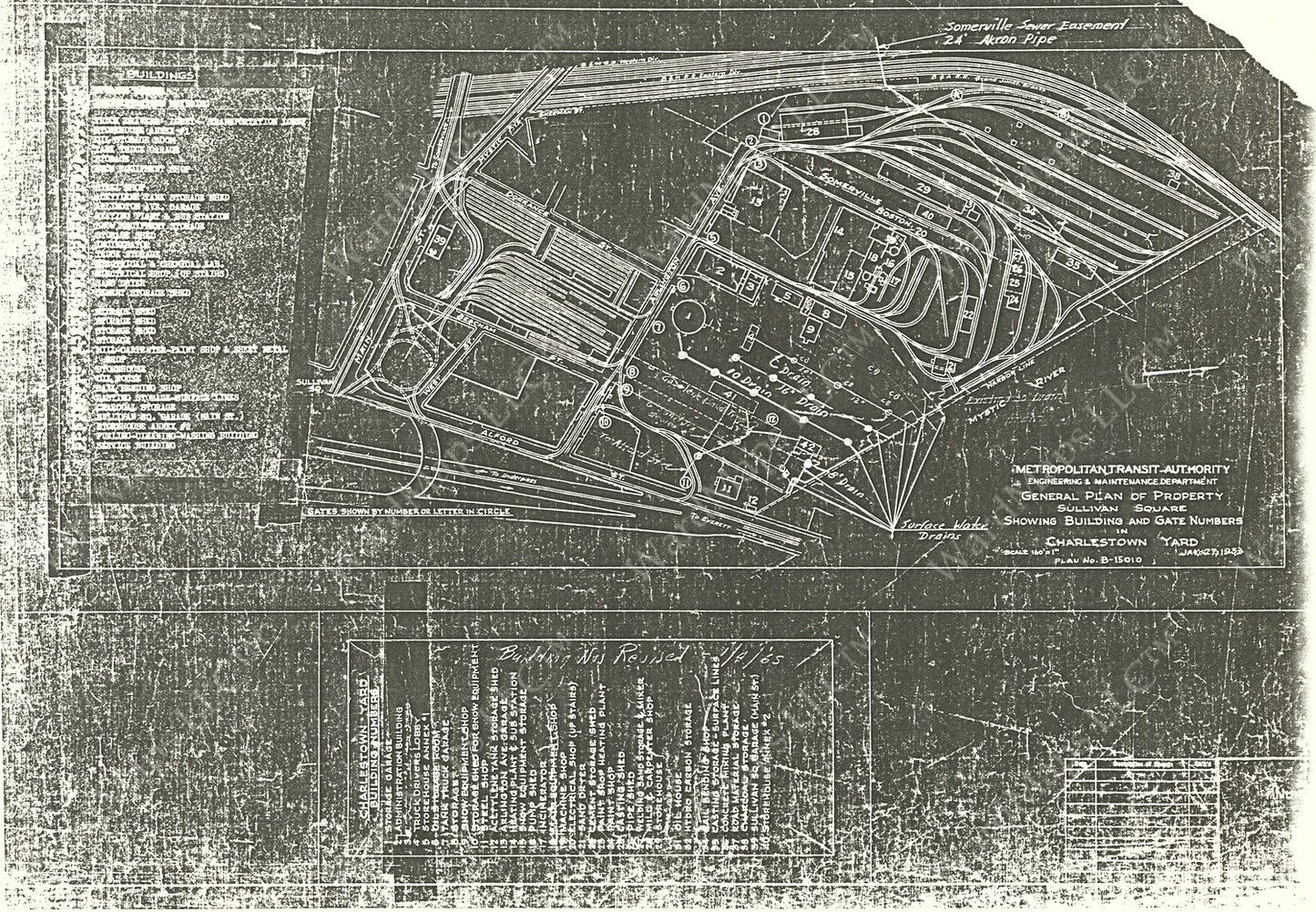 MTA Properties at Sullivan Square, Charlestown, Massachusetts 1953