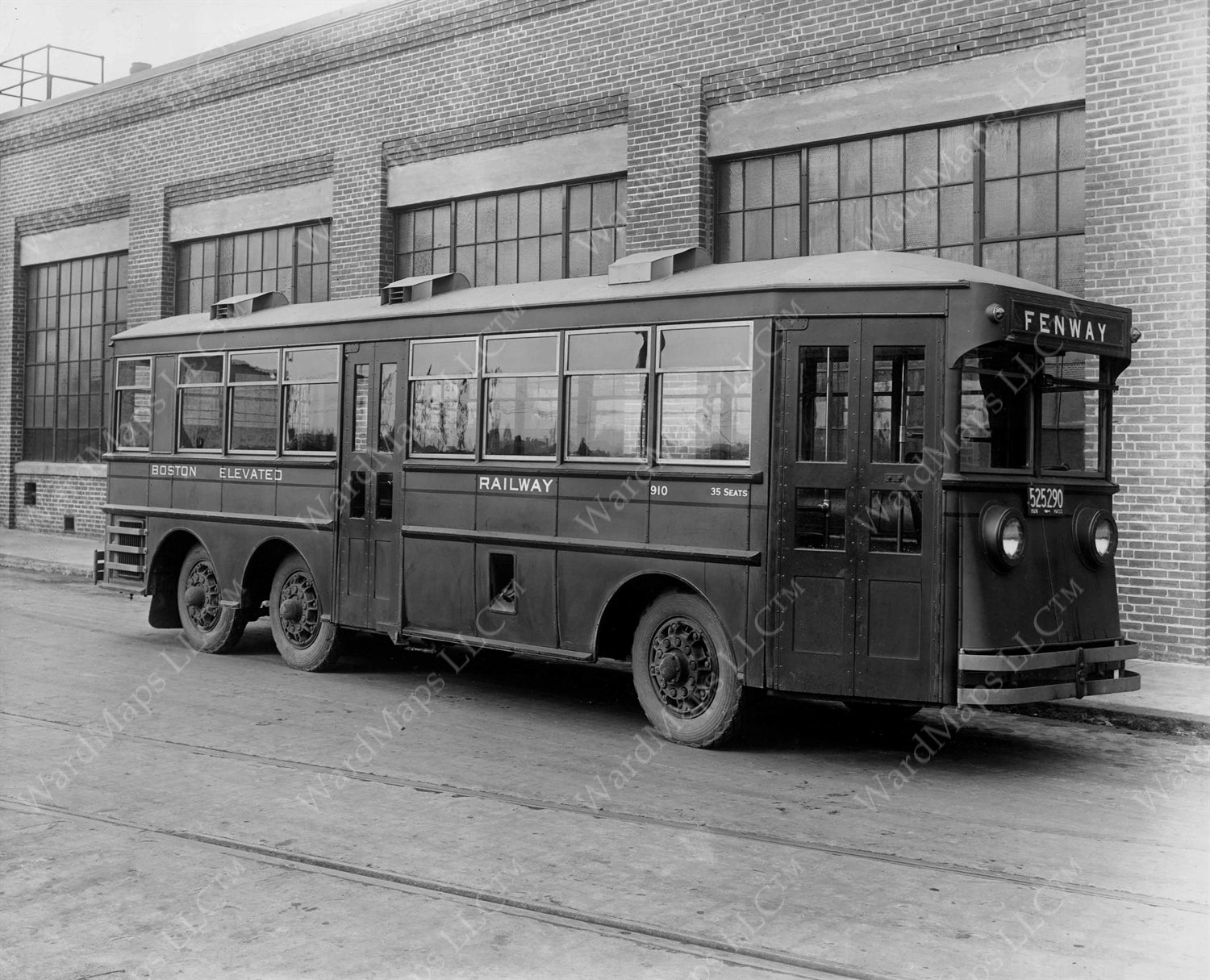 Boston Elevated Railway Co. Gas-electric Bus #910, February 1929 – Boston In Transit boston-elevated-railway-co-gas-electric-bus-910-february-1929-boston-in-transit
