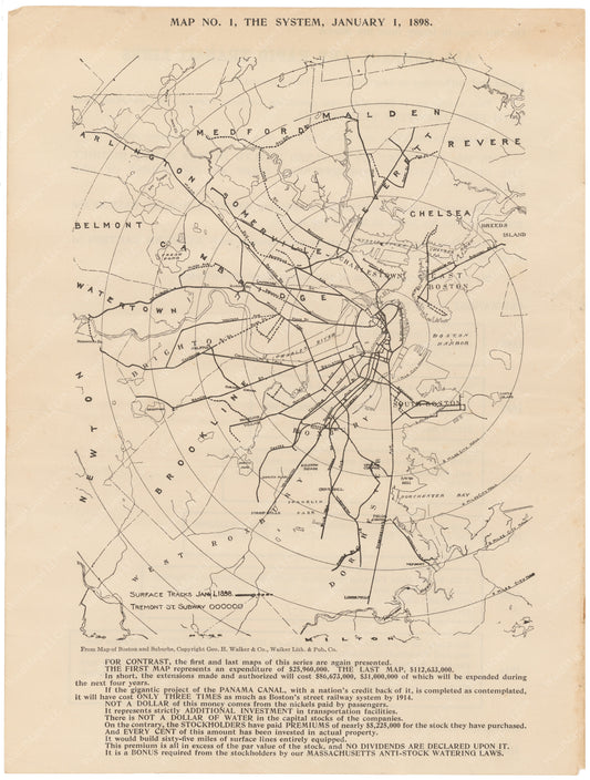 BERy Newspaper Brochure Map 01: The System, January 1, 1898