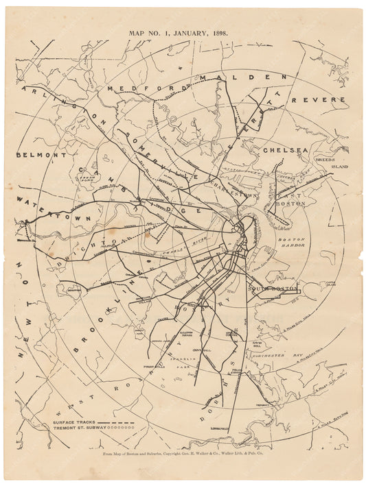 BERy Newspaper Brochure Map 01 V2: The System, January 1, 1898
