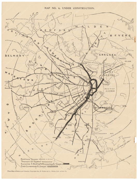 BERy Newspaper Brochure Map 06: Lines Under Construction 1910