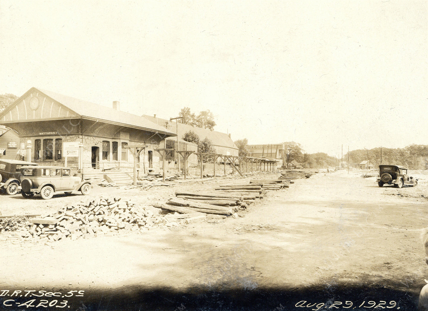 Mattapan Railroad Depot, Dorchester, Massachusetts August 29, 1929
