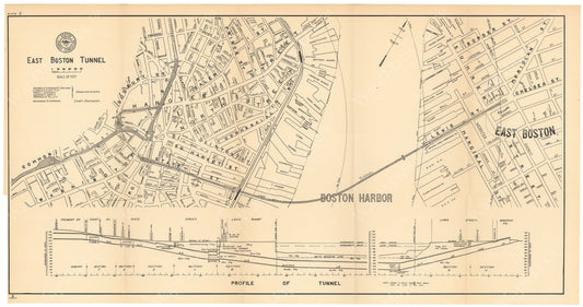 BTC Annual Report 09, 1903 Plate 02: East Boston Tunnel