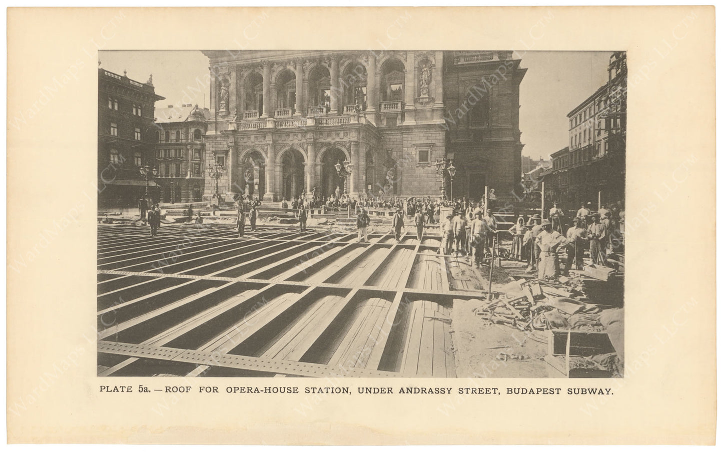 BTC Annual Report 02, 1896 Plate 05A: Budapest Subway, Opera Station Roof