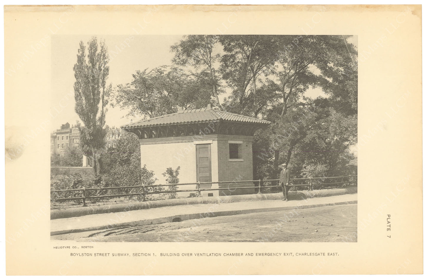 BTC Annual Report 20, 1914 Plate 07: Boylston Street Subway, Ventilation Building
