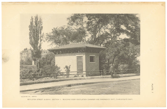 BTC Annual Report 20, 1914 Plate 07: Boylston Street Subway, Ventilation Building