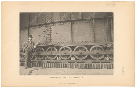 BTC Annual Report 05, 1899 Plate 11: Charlestown Bridge, Draw Turntable