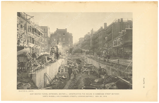 BTC Annual Report 20, 1914 Plate 12: Cambridge Street Incline Construction